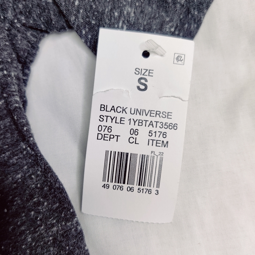 NWT T-shirt Space Cat w/ Retro 3-D Glasses Heather Gray Sz S - Picture 2 of 7